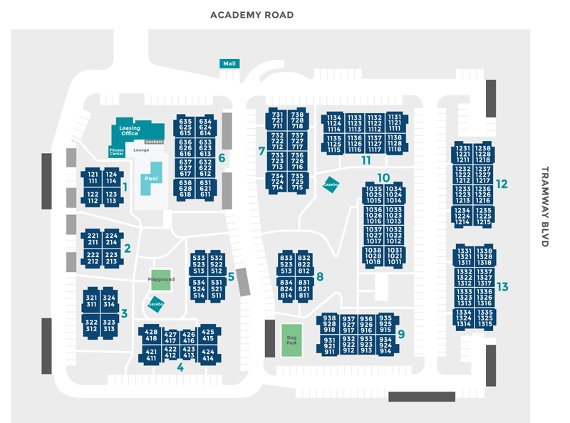 La Ventana Apartment Community Site Map