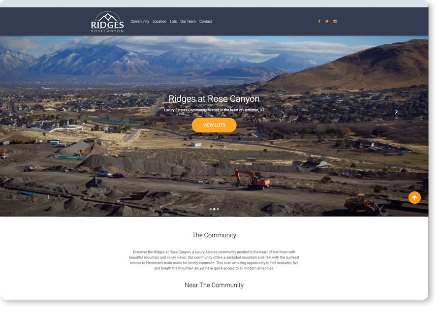 Real Estate Website Design USA